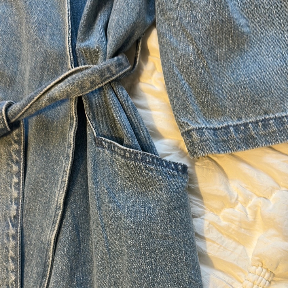 Universal Thread Blue Jean Jacket Wrap Style - image 4